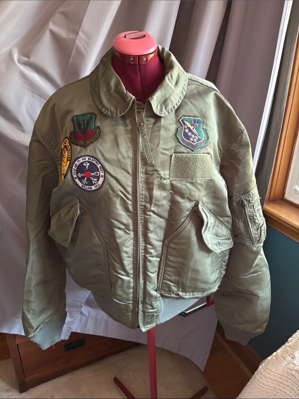 Army green flight / bomber jacket